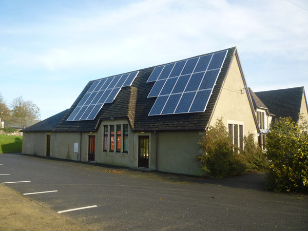 PV Cells at Filleigh Village Hall